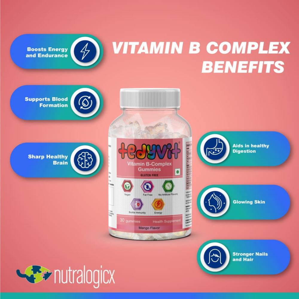 Tedyvit Vitamin B Complex Gummies benefits