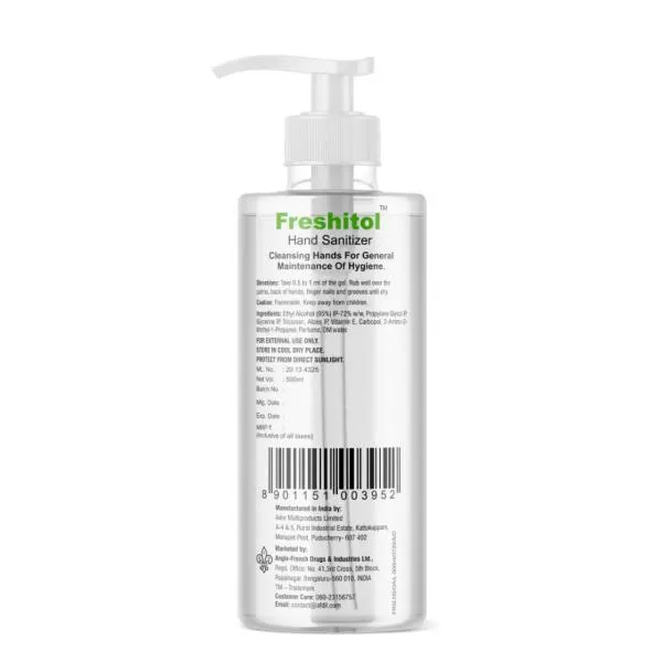 Freshitol Green Apple 500 ml Hand Sanitizers