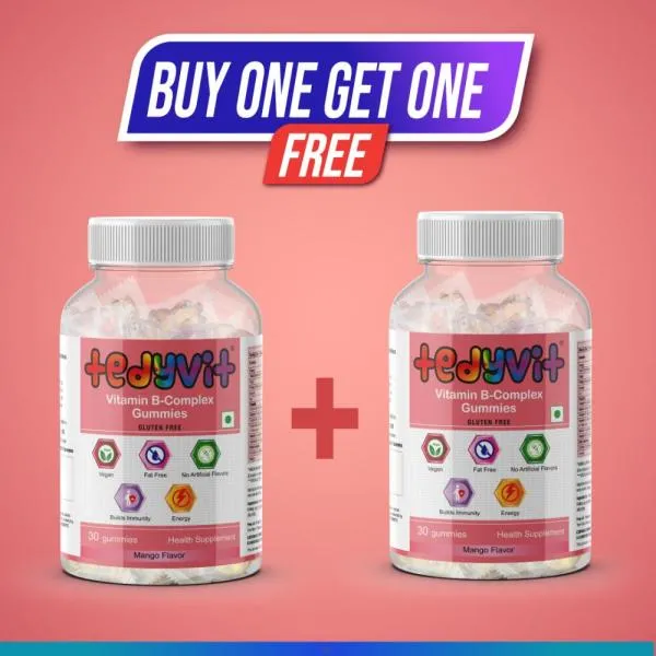 Tedyvit Vitamin B Complex Gummies one plus one free