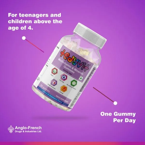 Tedyvit Multivitamins and Mineral Gummies  for children, teenager and adults