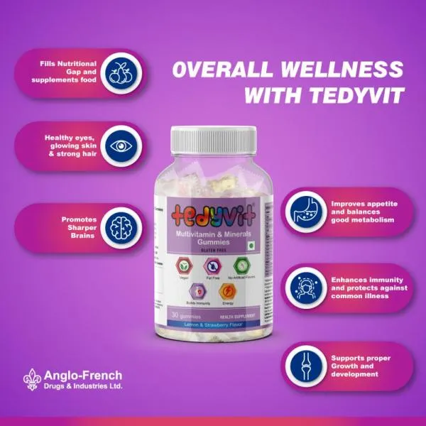 Tedyvit Multivitamin & Minerals Gummies benefits