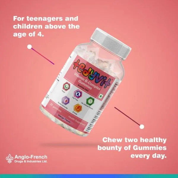 Tedyvit Vitamin B Complex Gummies for children, teenager and adults